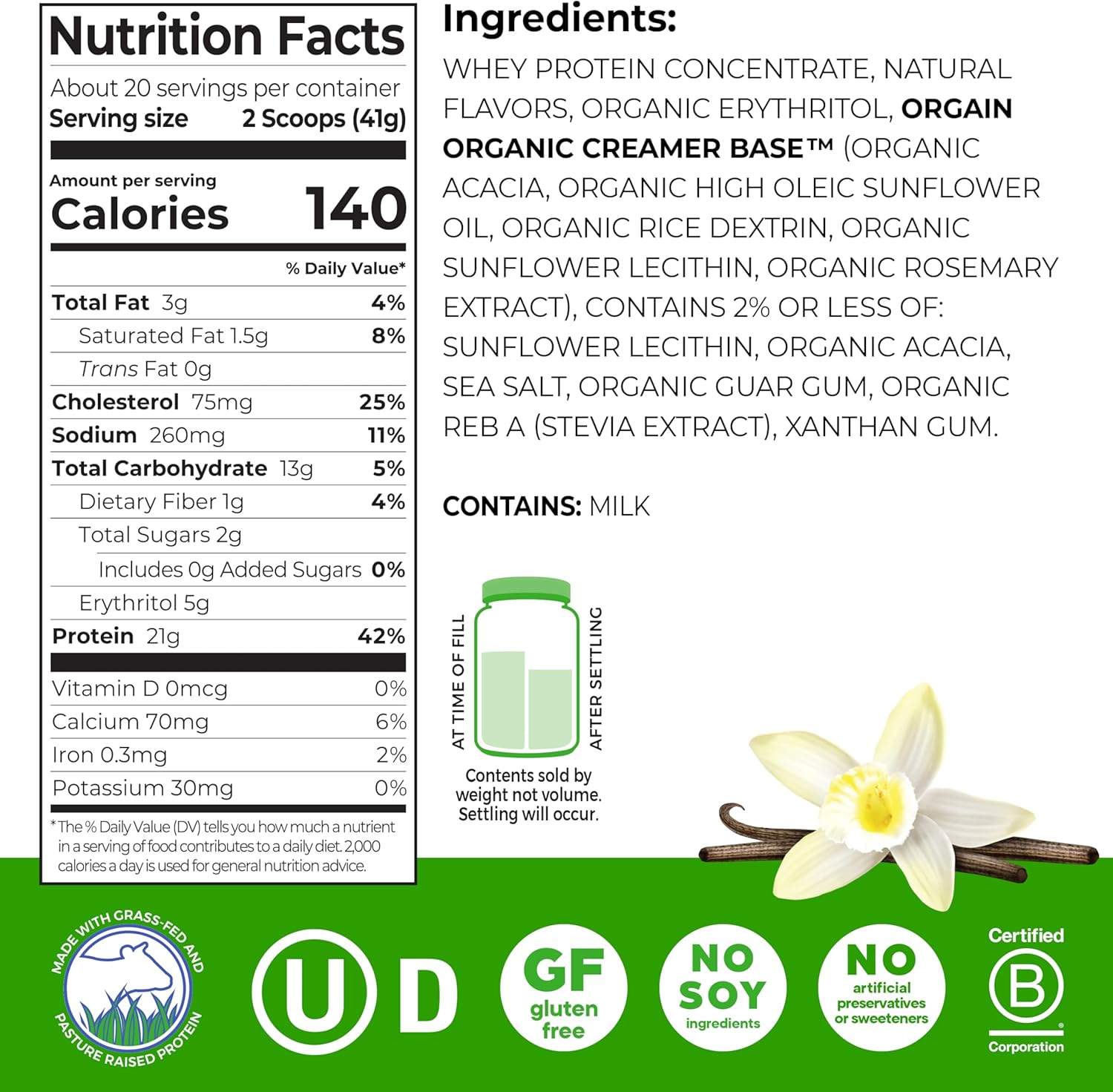Orgain Whey Protein Powder